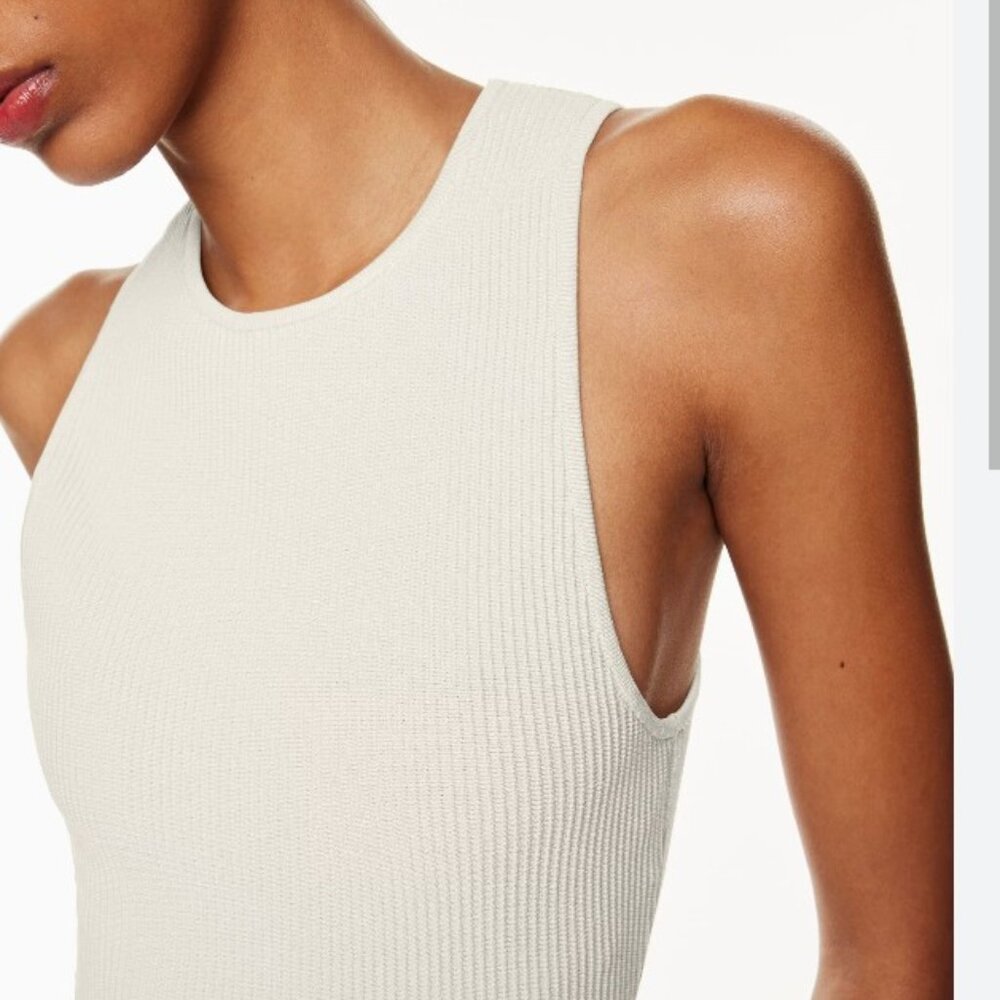 Aritzia Sculpt Knit Racer Mini Dress